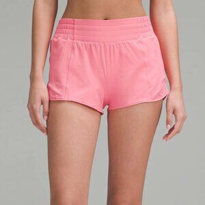 Lululemon Hotty Hot high rise lined 2.5” Sakura Pink